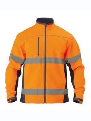 Bisley Workwear Taped Hi Vis Soft Shell Jacket BJ6059T Metro Workwear.